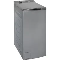 Exquisit Waschmaschine "LTO1207-030A silber-dunkel", 7,5 kg, 1200 U/min, 7,5 kg, 15 Programme, Restlaufzeitanzeige, Kindersicheruing
