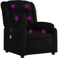 vidaXL Massage-Relaxsessel, Kunstleder, Schwarz