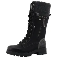 Mustang Damen Stiefel modisch mit Plateausohle 15M0042006, Größe:39 EU, Farbe:Schwarz