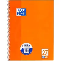 Oxford Power Collegeblock Oxford A4+, 80 Blatt, 90g/m², 4-fach gelocht, Rand rechts & links, liniert, 10 Stück