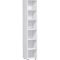 Geramöbel Aktenregal weiss 40,0 x 40,0 x 216,0 cm