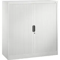 C+P Rollladenschrank Omnispace, 3 OH, abschließbar, B 1200 x T 420 x H 1230 mm, Stahl/Kunststoff, lichtgrau