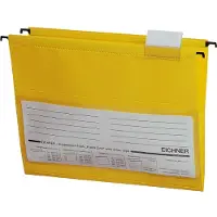 Eichner Hängetaschen, für Formate bis Din A4, PVC, 10 Stück, gelb