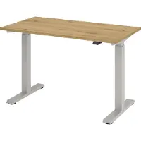 Hjh OFFICE PRO XMST 612 S - 120 x 67 elektrisch h?henverstellbar Asteiche/Silber