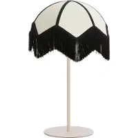 Light & Living - Tischleuchte Renato/Sulina – Sand/Weiß – Ø35x70cm Tischlampe - Nachttischlampe, Wohnzimmer, Schlafzimmer