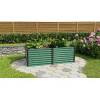 Vitavia Hochbeet "Linus 630" seegras/ schwarz 188 x 96 x 63 cm (L x B x H)