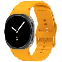 IMoshion Wave Silikonarmband für Samsung Galaxy Watch 9 (40/44mm) / Watch 8 (40/44mm) / Classic (46mm) - Gelb