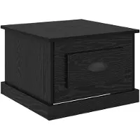 vidaXL Couchtisch Schwarz Eichen-Optik 50 x 50 x 35 cm Holzwerkstoff