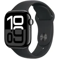 Apple Watch Watch Series 10 GPS 42mm Jet Black Aluminium Case with Sport Band M/L - Black
