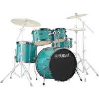 Yamaha Rydeen 20"-Drumset mit Becken Turquoise Glitter