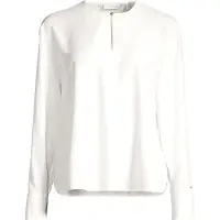 Tommy Hilfiger Bluse WW0WW47339 Weiß Relaxed Fit