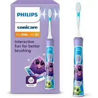 Philips Sonicare For Kids For Kids HX6322/12 Elektrische Schallzahnbürste, Kind, Schallzahnbürste, Tägliche Pflege, 62000 Bewegungen pro Minute, Violett, Weiß, 62000 Bewegungen pro Minute