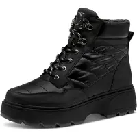 Tamaris Damen Wintersneaker Schwarz Textil & Synthetik Größe: 42