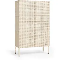 HAY Schrank Perforated Cabinet Floor Large Eggshell