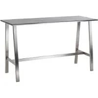 Solpuri Bari Bartisch Edelstahl 175x68 cm