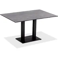 Niehoff - Quadratischer Bistrotisch - Teak Teak geölt Stahl Anthrazit 81 x 81 cm