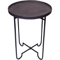 Concept Vanja Beistelltisch schwarz Metall