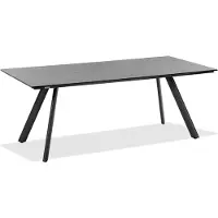 Niehoff - HPL-Gartentisch Noah - Aluminium 160 x 95 cm HPL Beton Stativprofil