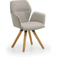 NIEHOFF SITZMÖBEL Merlot Design-Armlehenenstuhl Stativ-Gestell Massivholz/Stoff