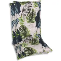 GO-DE Sesselauflage , grün, B:50cm H:120cm, Bezug: 65% Polyester, 35% Baumwolle, Polsterauflagen, Sesselauflage, 120 x 50 cm, hoch