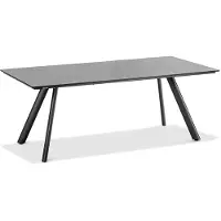 Niehoff - HPL-Gartentisch Noah - Aluminium 200 x 95 cm HPL Granit Stativprofil