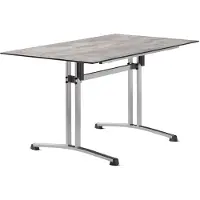 Sieger Gastro Tisch Polytec Säulenklappgestell 140x80 cm