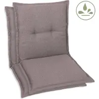 GO-DE Textil, Sesselauflage Niederlehner, 2er-Set, Farbe: taupe, Maße ca.: 100 cm x 50 cm x 7 cm