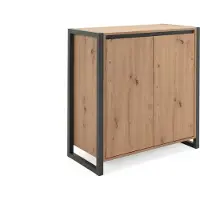 GuenstigEinrichten Finori Beistellschrank Denver 1 Artisan-Eiche und Anthrazit