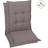 GO-DE Textil, Sesselauflage Mittellehner, 2er-Set, Farbe: taupe, Maße ca.: 108 cm x 50 cm x 7 cm