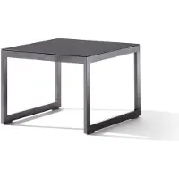 Sieger Loungetisch mit Glasplatte 60x60x44 cm