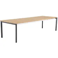 Mwh Alutapo Ausziehtisch Aluminium/Teak