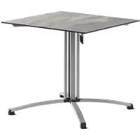 Sieger Gastro Tisch Polytec Säulenklappgestell 80x80 cm
