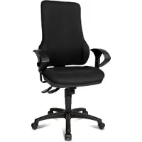 Topstar Action Star 1303 Schreibtischstuhl mit ergonomischer Rückenlehne - schwarz
