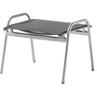 Sieger Sirio Hocker Aluminium/Textilux