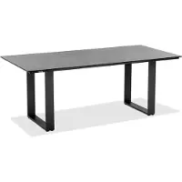 Niehoff - HPL-Gartentisch Noah - Aluminium 220 x 95 cm HPL Beton Profilkufe