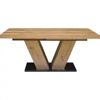 Mäusbacher Esstisch ausziehbar Elena 160x90x76 Asteiche/Plankeneiche 13990-160
