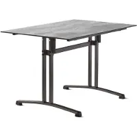 Sieger Gastro Tisch Polytec Säulenklappgestell 120x80 cm
