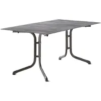 Sieger Boulevard-Klapptisch Polytec 160x90 cm Aluminium