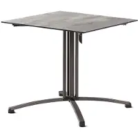 Sieger Gastro Tisch Polytec Säulenklappgestell 80x80 cm