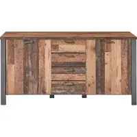 Innostyle Sideboard - Used Style Dark Nachbildung - Matera Nachbildung - B 179 cm - 2 Türen - 4 Schubladen