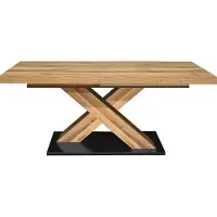 58 aufm Kessel Esstisch ausziehbar Elene 180x90x76 Plankeneiche 13987-180