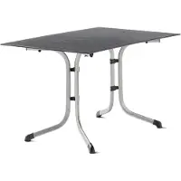 Sieger 5160-20 Klapptisch Polytec (HPL) 120x80 cm Stahlgestell graphit / Tischplatte Polytec (HPL) Schiefer anthrazit