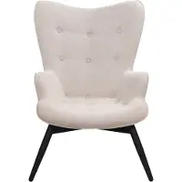 SalesFever Sessel Beige Strukturstoff