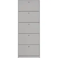 Mäusbacher Flap Schuhschrank mit 5 Klappen 60x168x16 cm