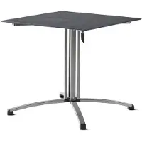 Sieger Gastro Tisch Polytec Säulenklappgestell 80x80 cm