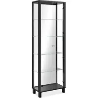 Finori Albi Vitrine Schwarz / Spiegel