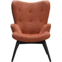 SalesFever Sessel "Komfortabler Relaxsessel zum Entspannen", rosa (kupfer), B:80cm H:92cm T:99cm, 100% Polyester, Sessel, Sessel, Zierknöpfe in der Rückenlehne