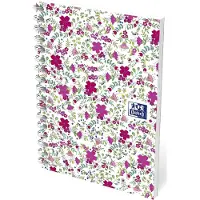 Oxford Kreisnotizbuch A6/50K, kariert Floral (10 Stück)