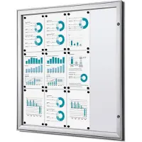 SHOWDOWN Schaukasten S B1 alu 12x DIN A4