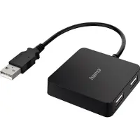 Hama 00200121, USB 2.0, USB 2.0, 480 Mbit/s, Schwarz, 0,15 m, USB